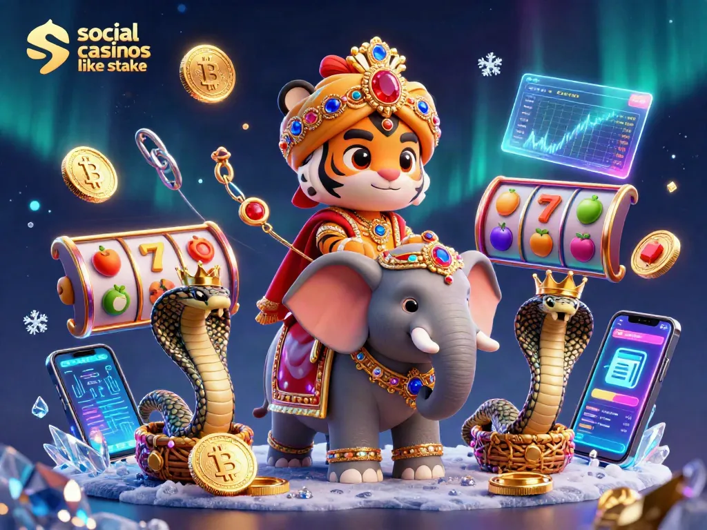 Experience thrilling gameplay at social casinos like stake with vibrant 3D characters and rich casino elements.
