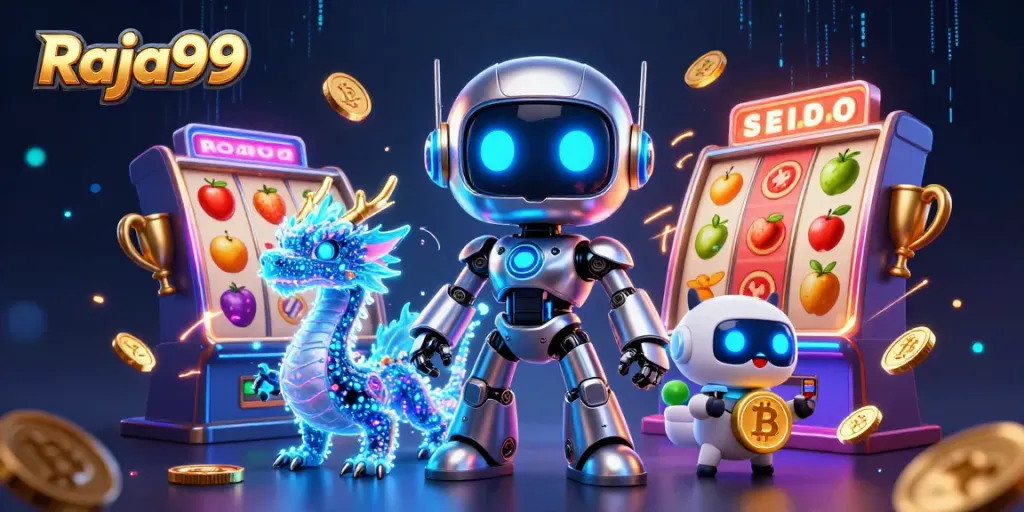 Menggandakan keseruan bermain di Raja99 dengan robot cyberpunk dan slot ceria.