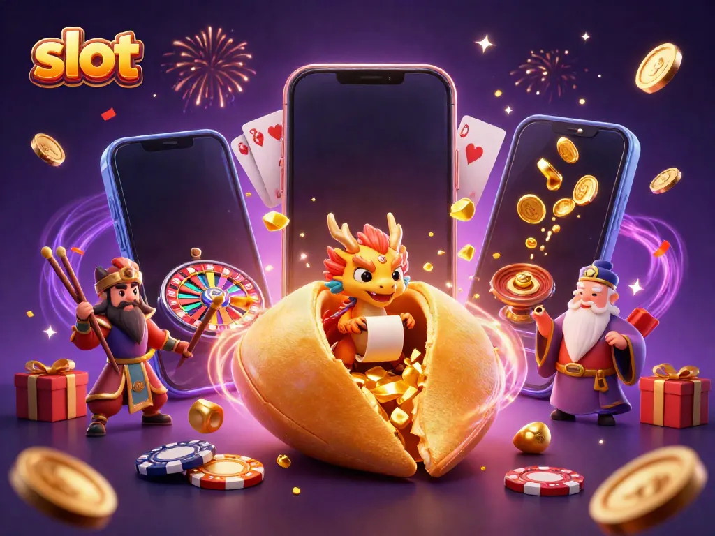 Engage with the exciting slot experience and fortune cookies bursting with golden opportunities.