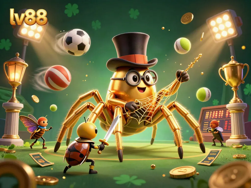 Engage with the exciting world of lv88 as the golden tarantula spins a winning web amidst casino delights.