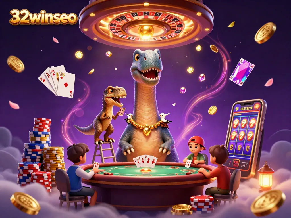 Experience thrilling play with 32winseo at a fantastical casino featuring vibrant characters and stunning game elements.