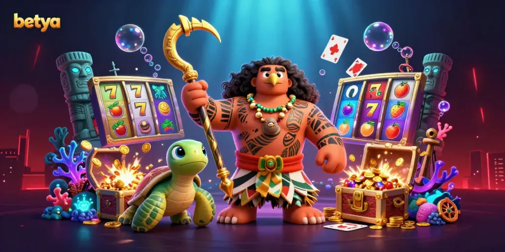 Experience thrilling wins at betya with vibrant casino-themed illustrations showcasing excitement and strategy.