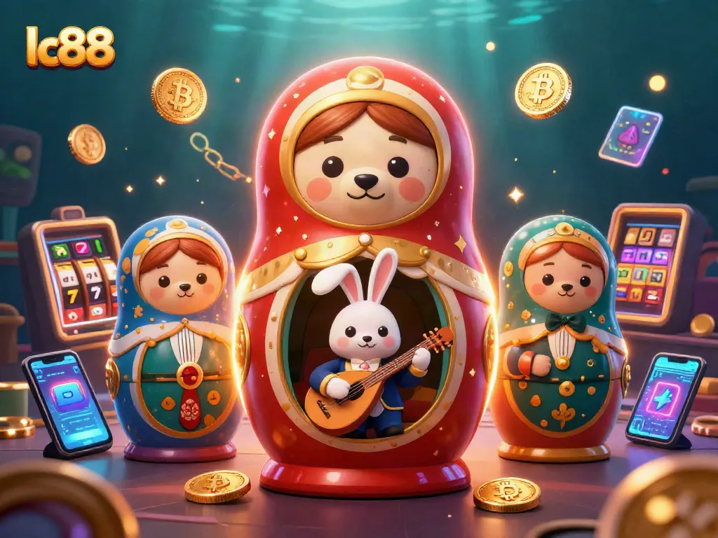 Engage with lc88's thrilling casino experience through this vibrant 3D illustration