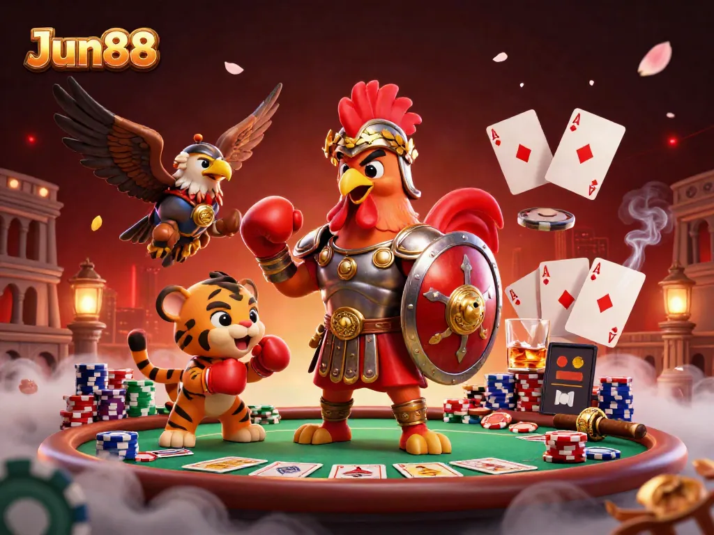 Players win big at Jun88 with intense casino action featuring exclusive games and colorful poker tables.