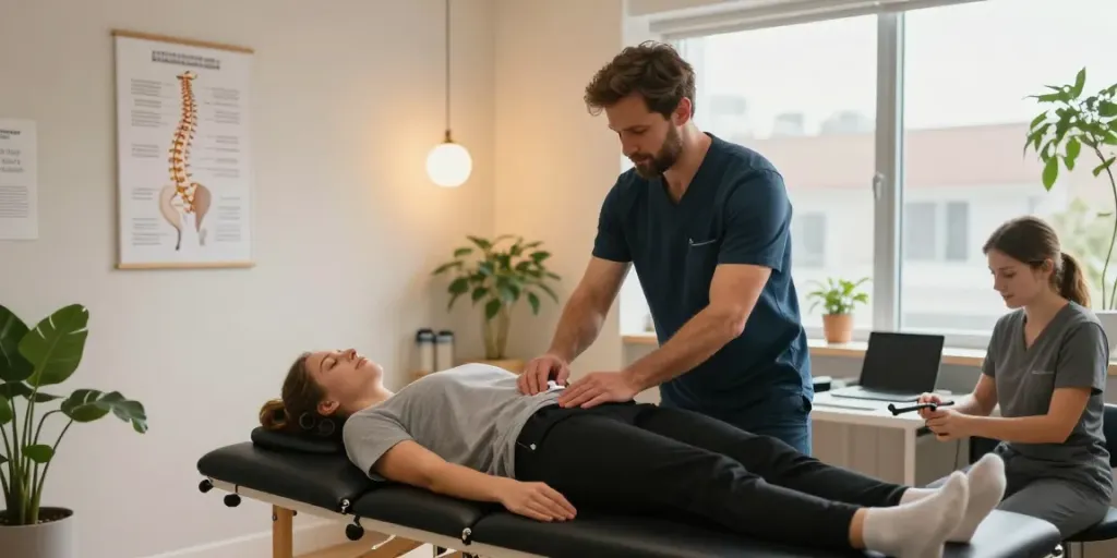 Chiropractor Chatswood providing personalized care in a modern clinic setting.