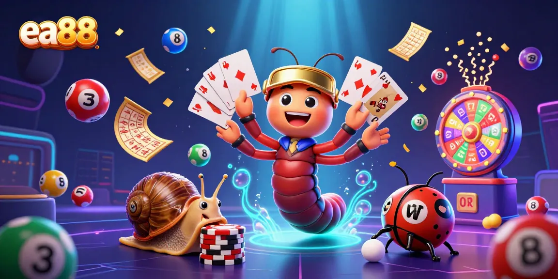 ea88 captures thrilling moments with cartoon characters in an animated casino scene featuring colorful interactions.