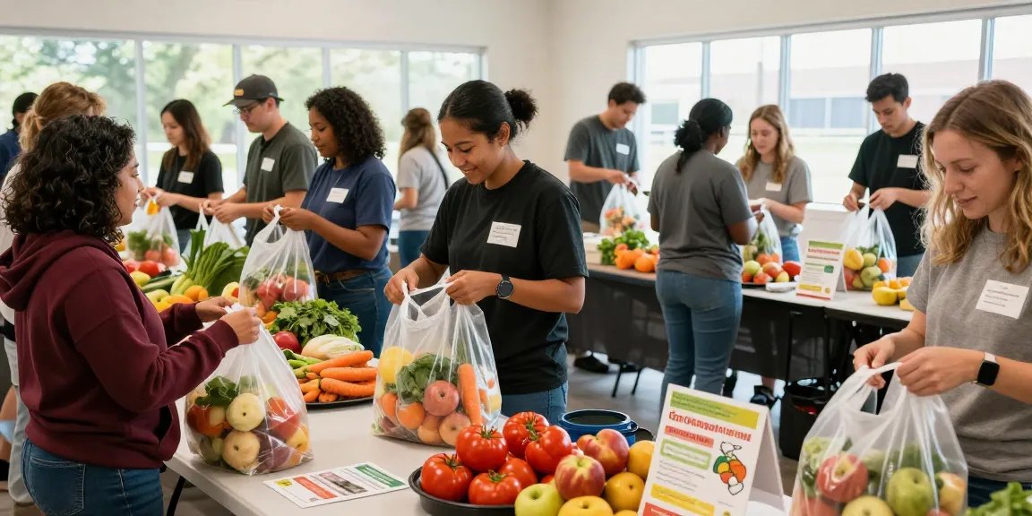 Community volunteers supporting food access initiatives at springshall.org