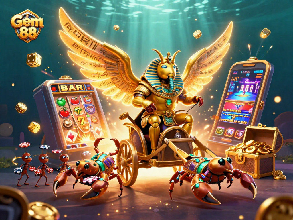Experience thrilling moments with the Gem 88 jackpot explosion under vibrant casino lights.