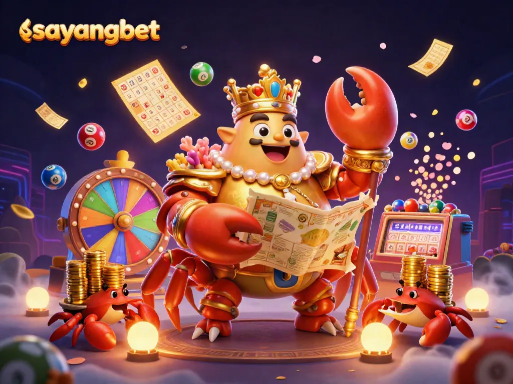 Experience the excitement of sayangbet with a vibrant 3D illustration showcasing thrilling gaming elements.